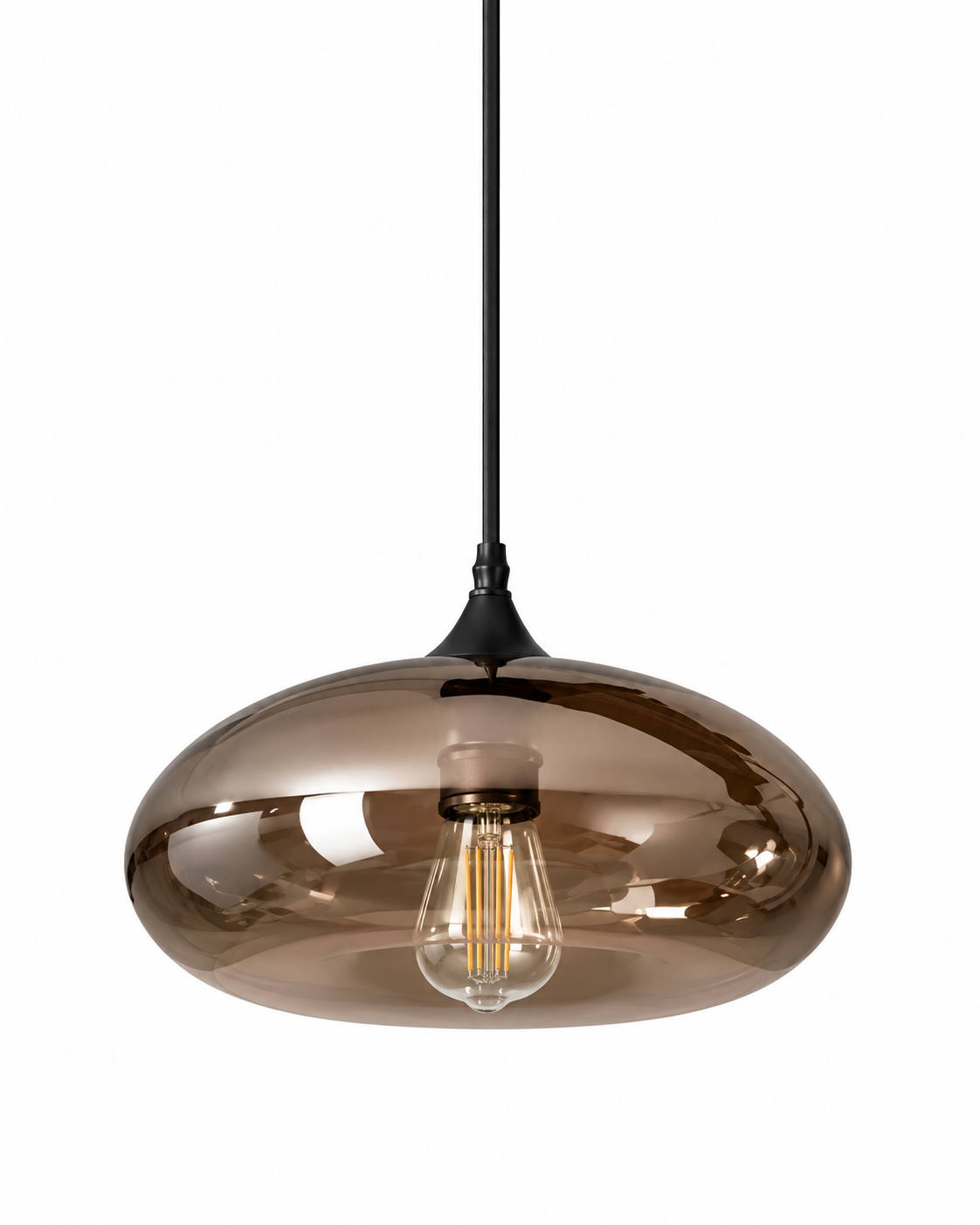 Maren | Smoked Glass Pendant Light