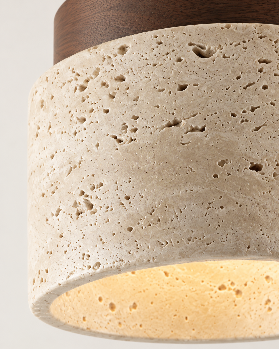 The Como | Travertine Ceiling Light