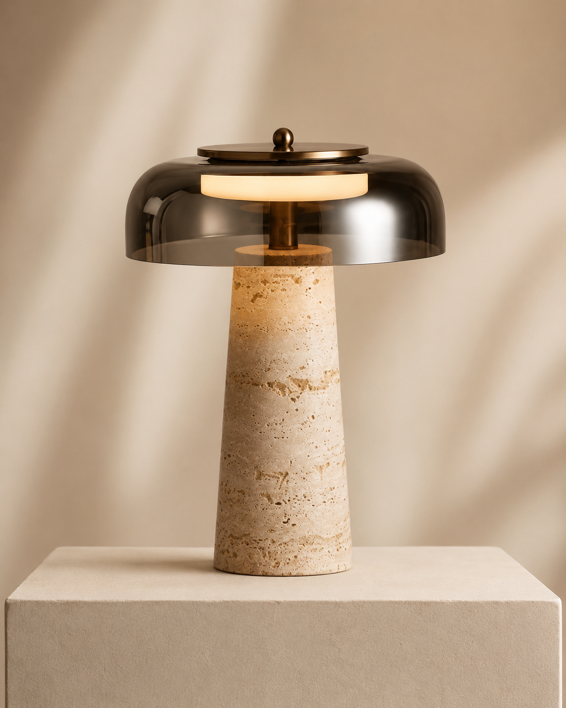 The Tivoli | Travertine Table Lamp