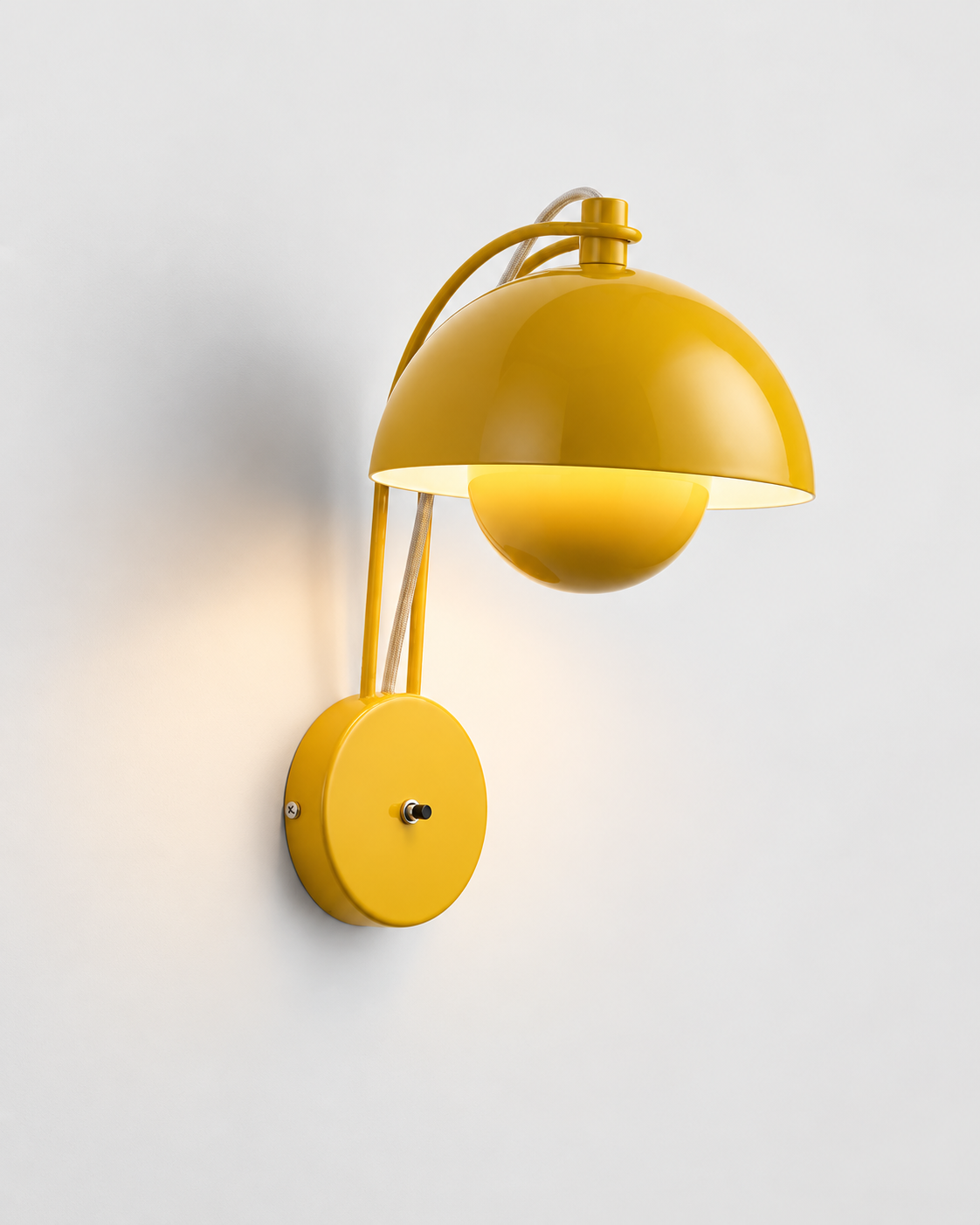 Mireva Dome Wall Sconce | Lacquered Iron Modern Wall Light