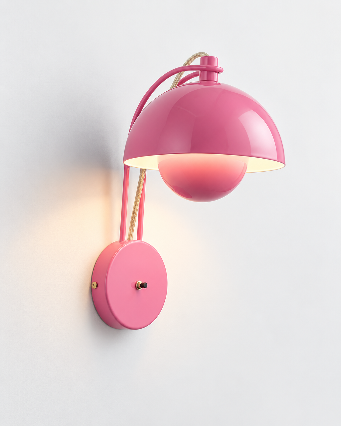 Mireva Dome Wall Sconce | Lacquered Iron Modern Wall Light