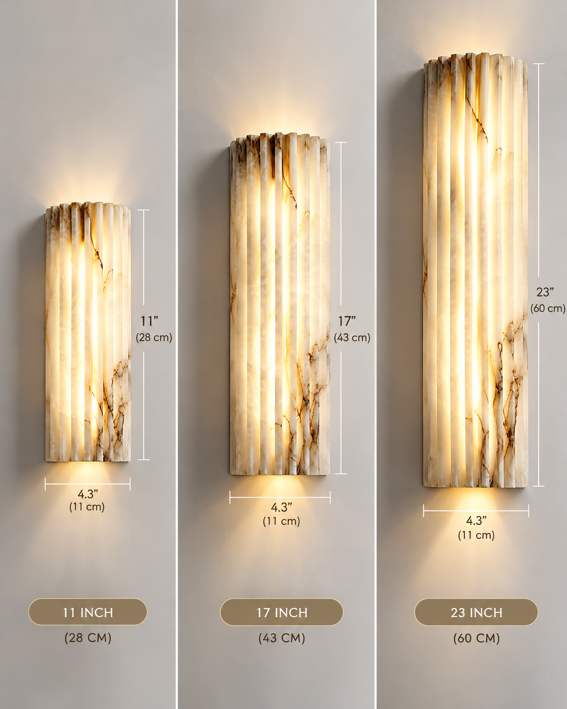 The Alba | Alabaster Wall Sconce