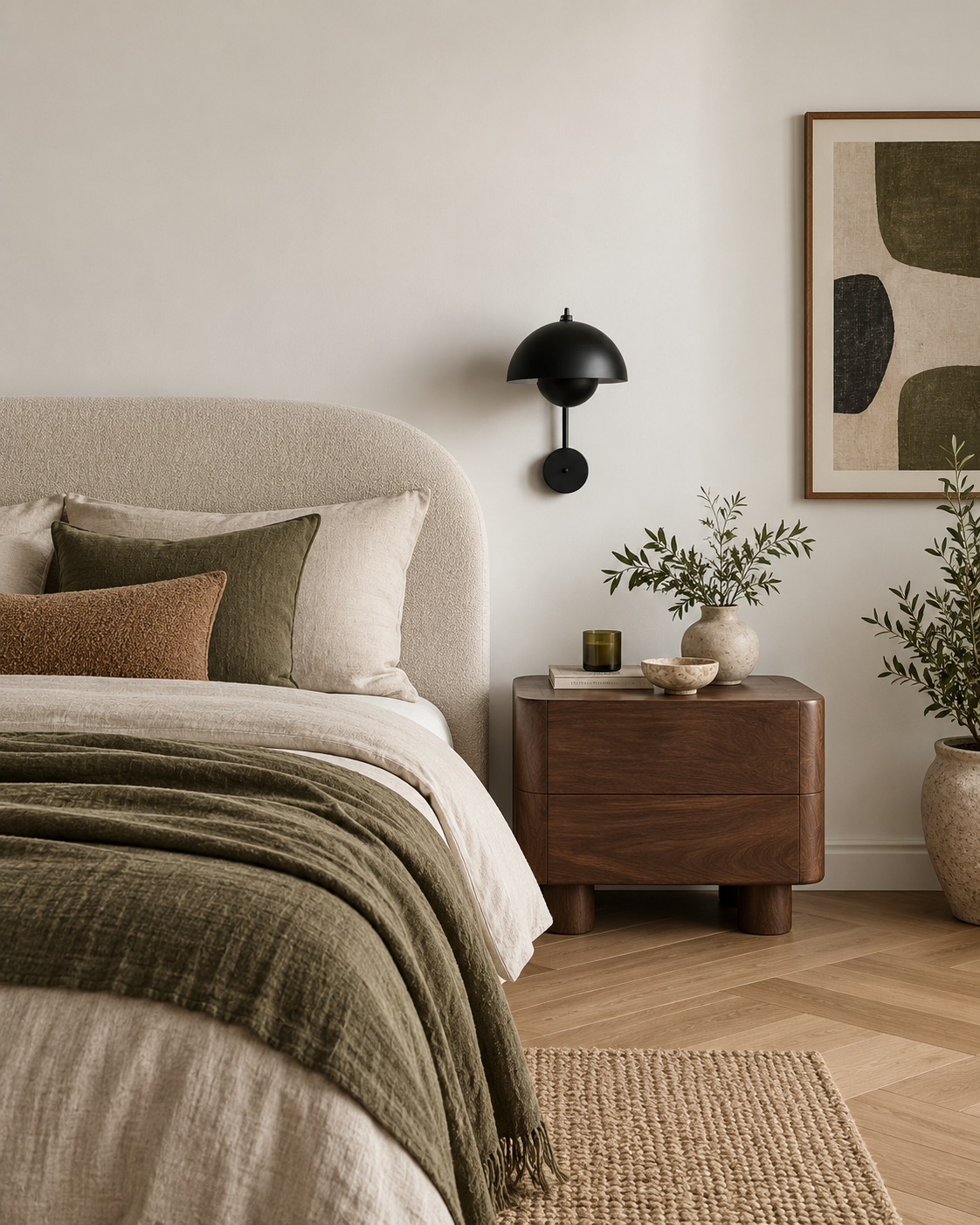 Mireva Dome Wall Sconce | Lacquered Iron Modern Wall Light