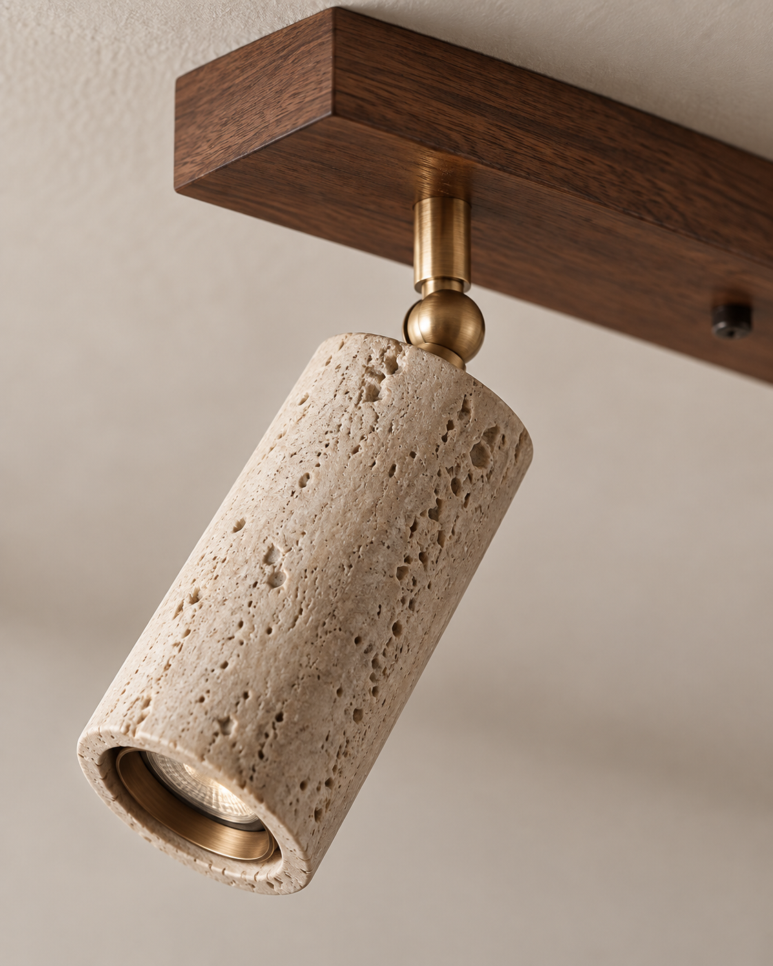 Plafo | Travertine Ceilling Light