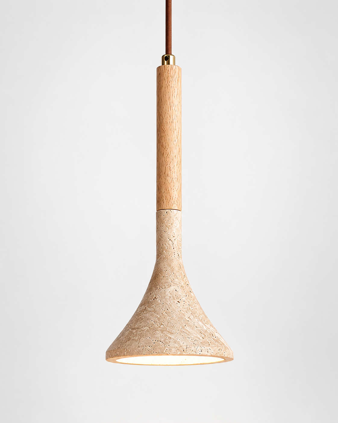 Tija | Travertine Pendant Light