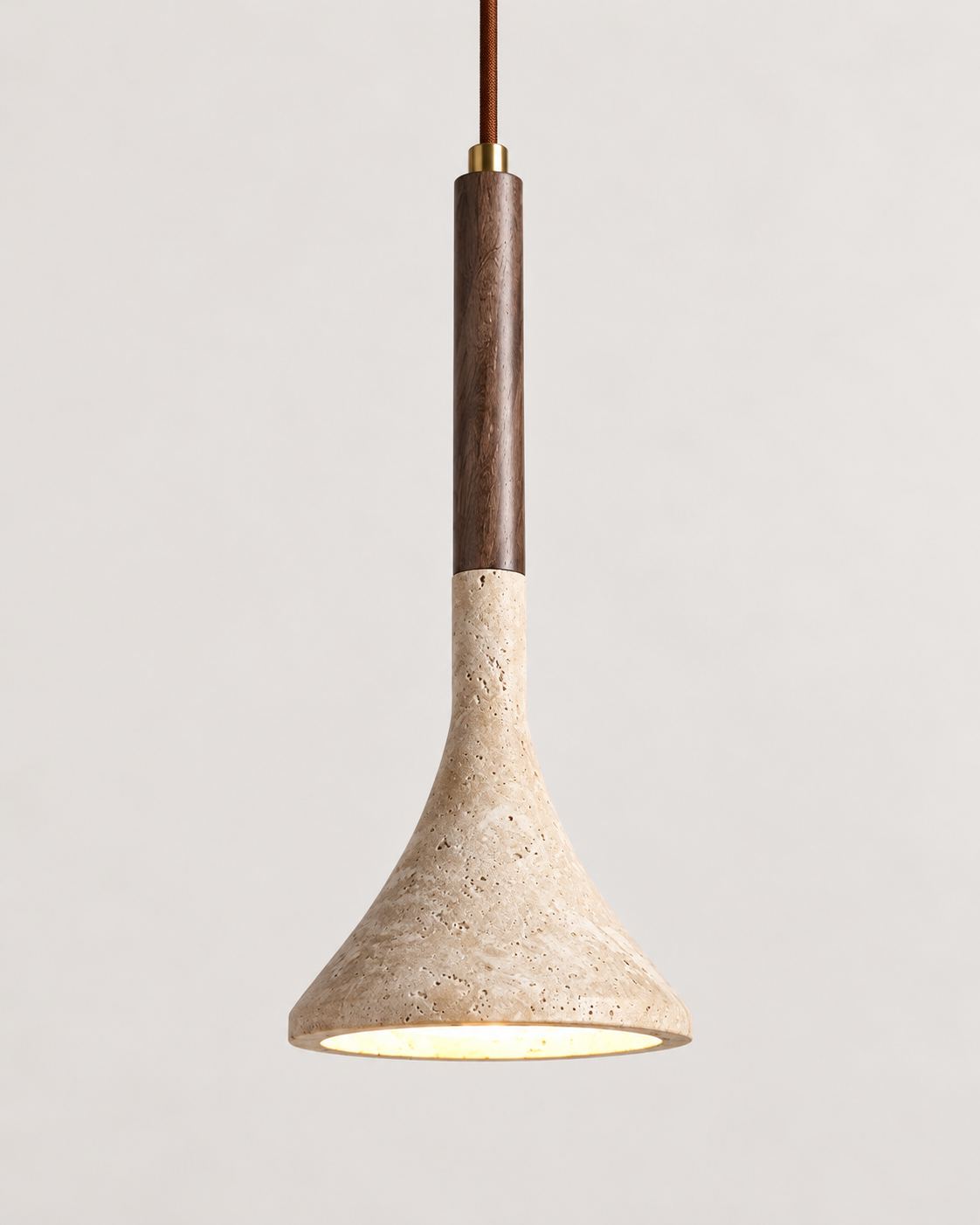 Tija | Travertine Pendant Light