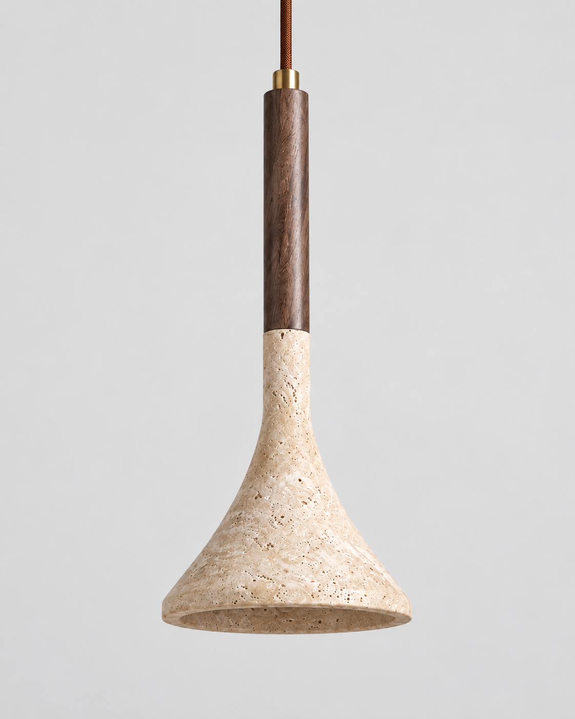 Tija | Travertine Pendant Light
