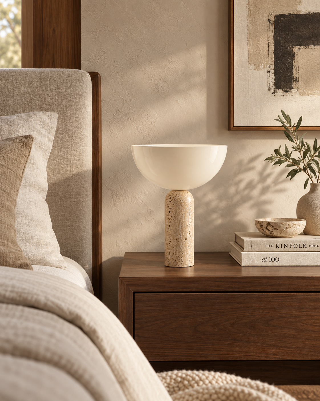 Travertina | Travertine Table Lamp