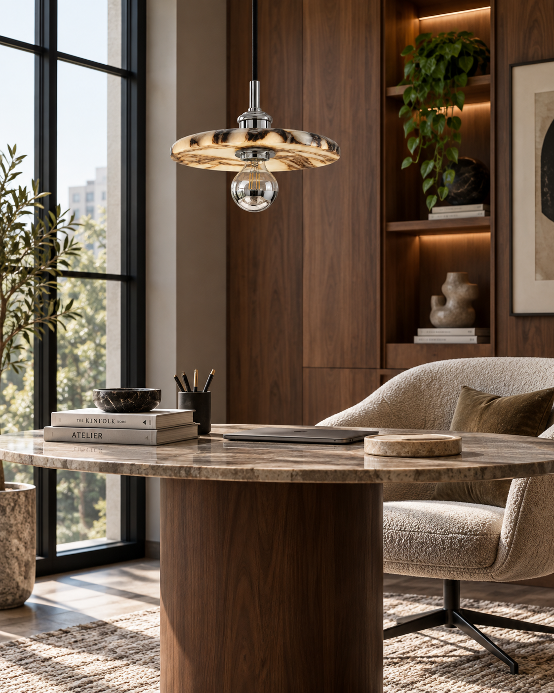 Benja | Marble Pendant Light