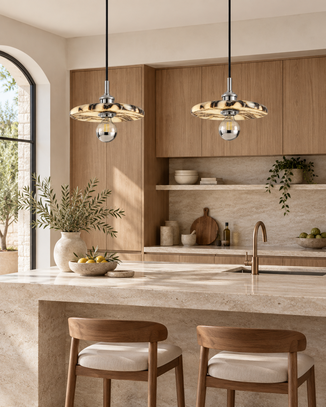 Benja | Marble Pendant Light