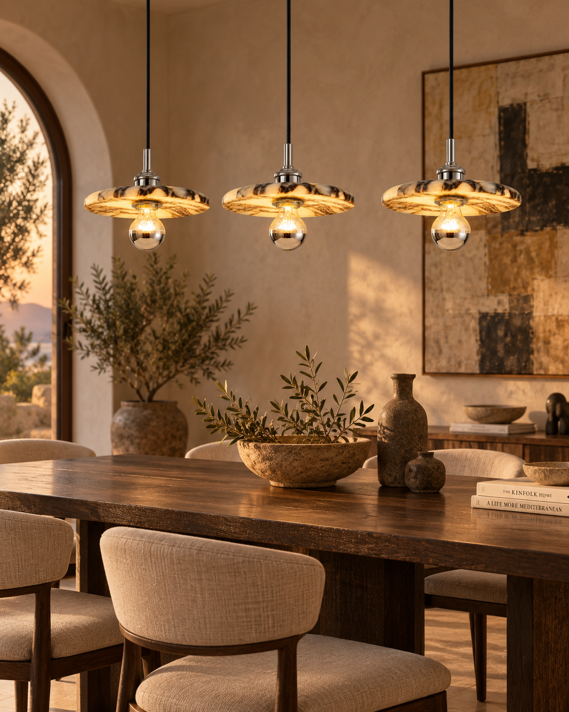 Benja | Marble Pendant Light