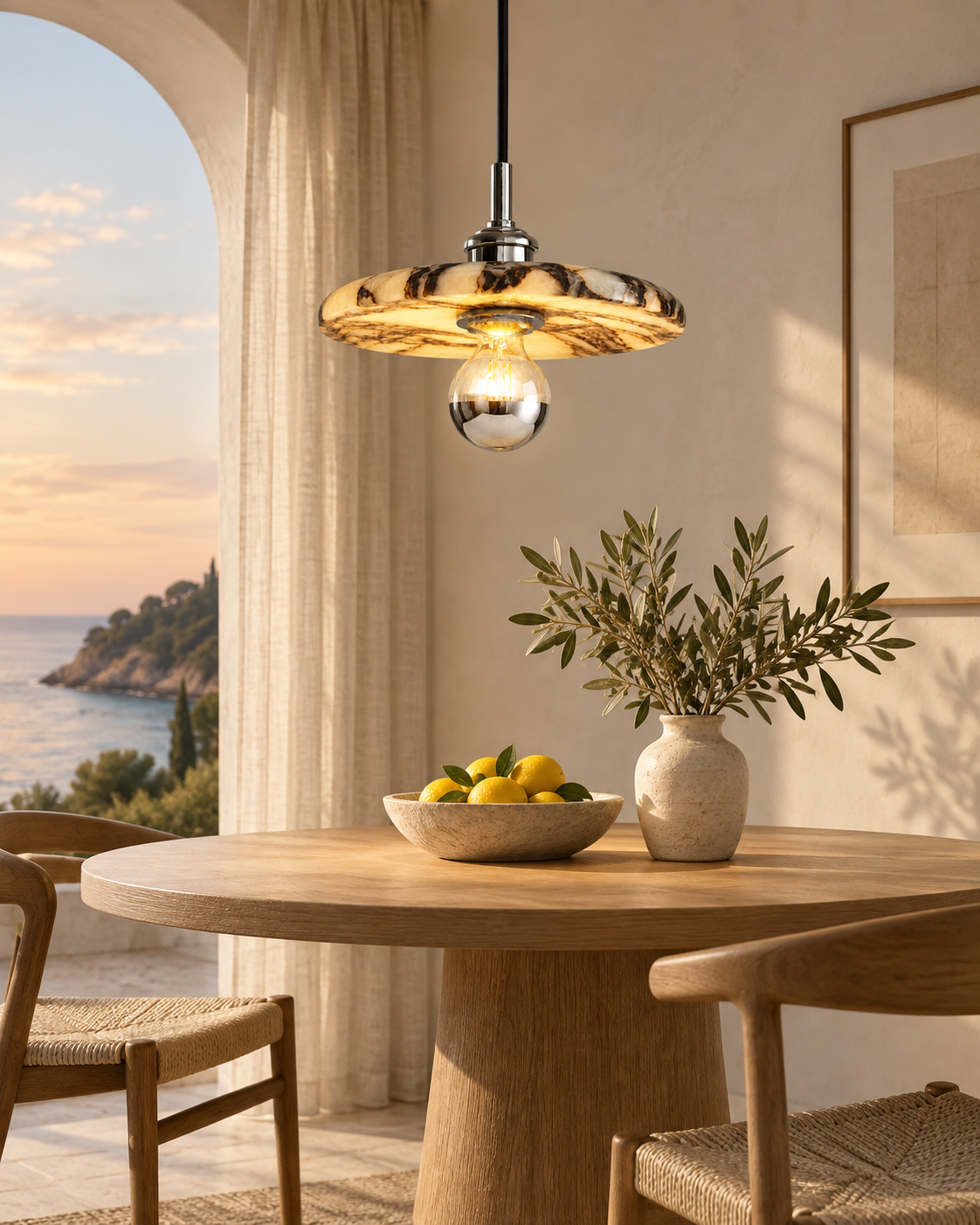Benja | Marble Pendant Light