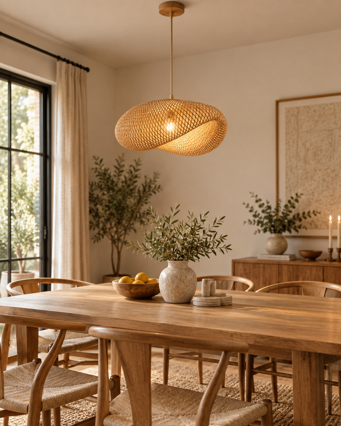 Nami | Rattan Pendant Light