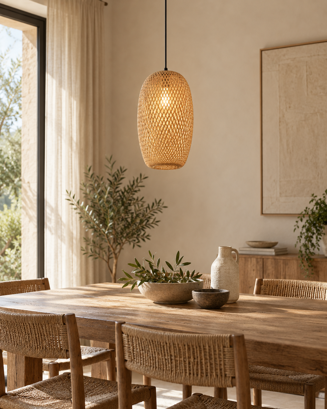 Ayla | Rattan Pendant Light