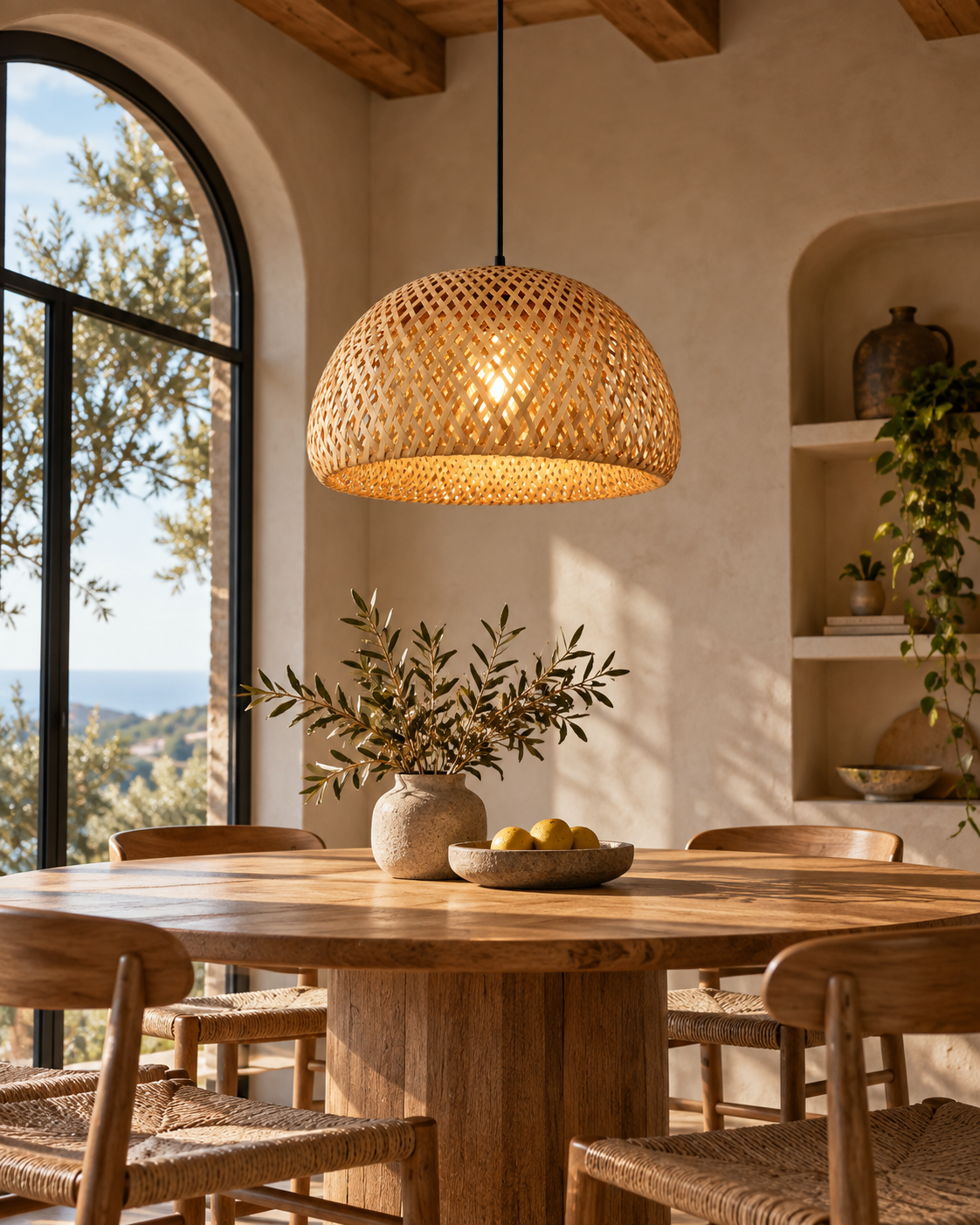 Rotta | Rattan Pendant Light