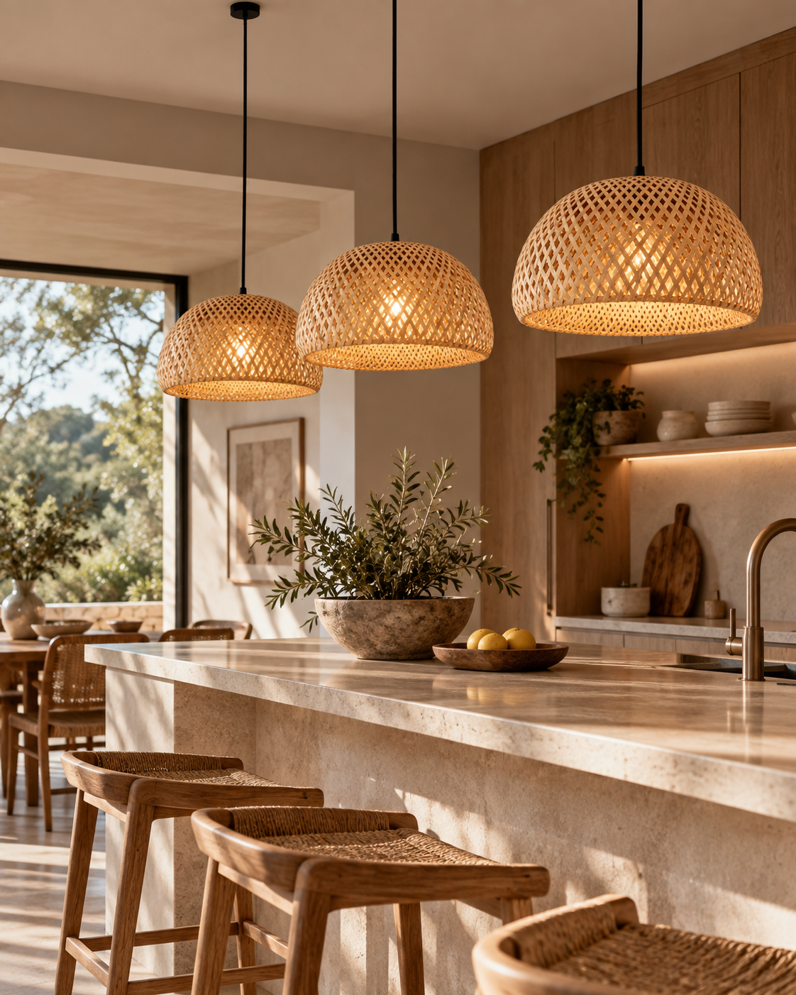 Rotta | Rattan Pendant Light