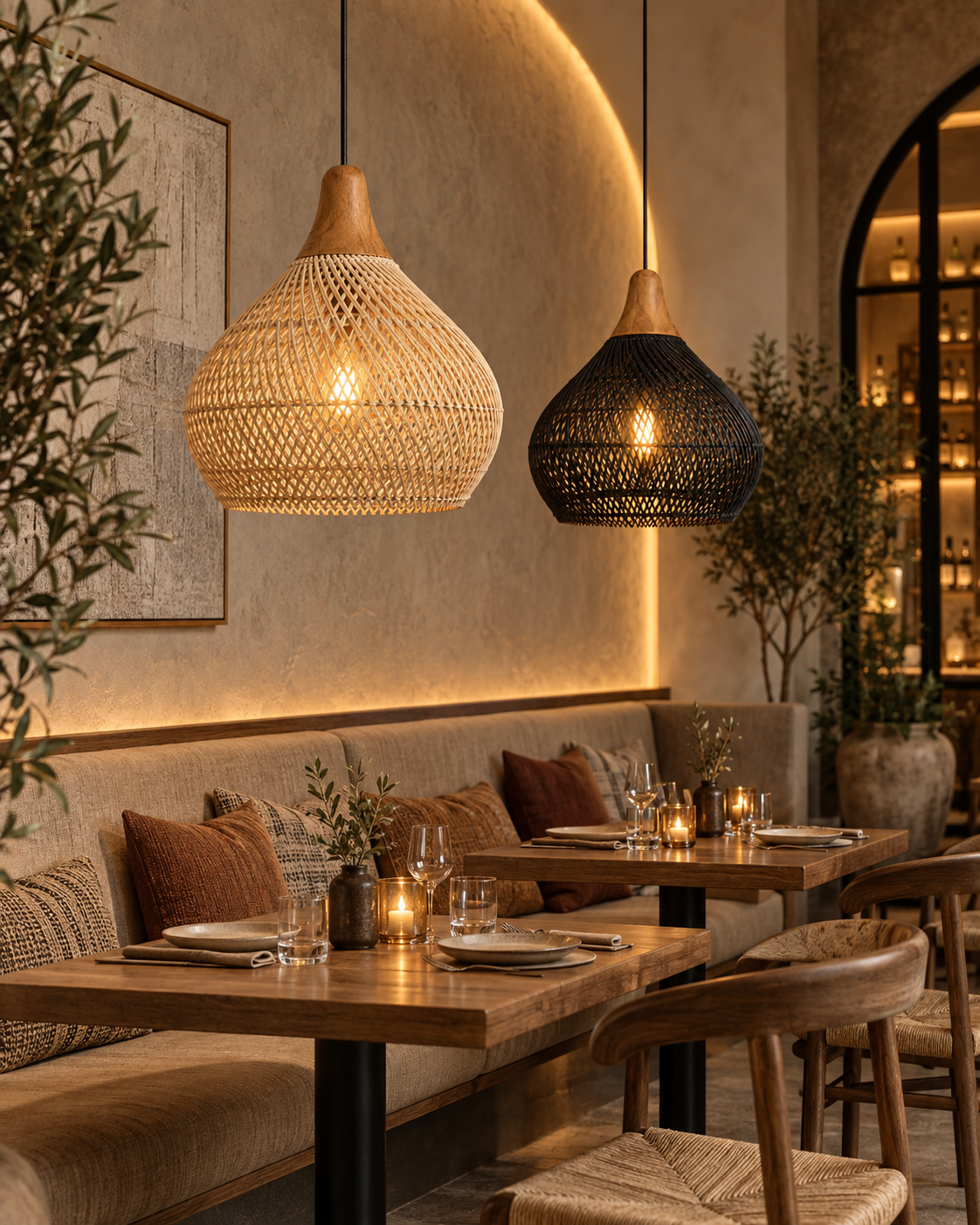 Tala Rattan Pendant Light