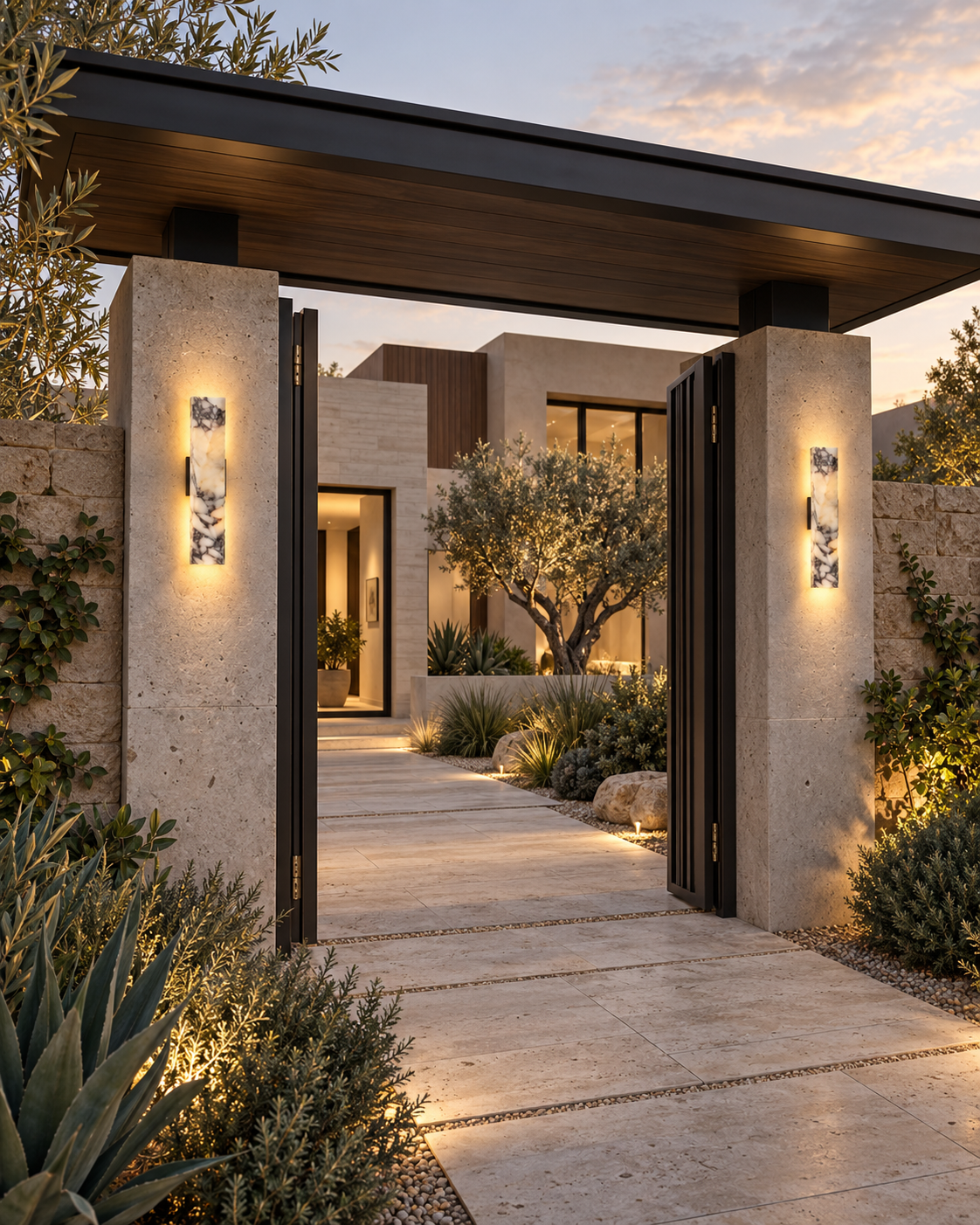 Bvlgari | Marble Outdoor Wall Sconce