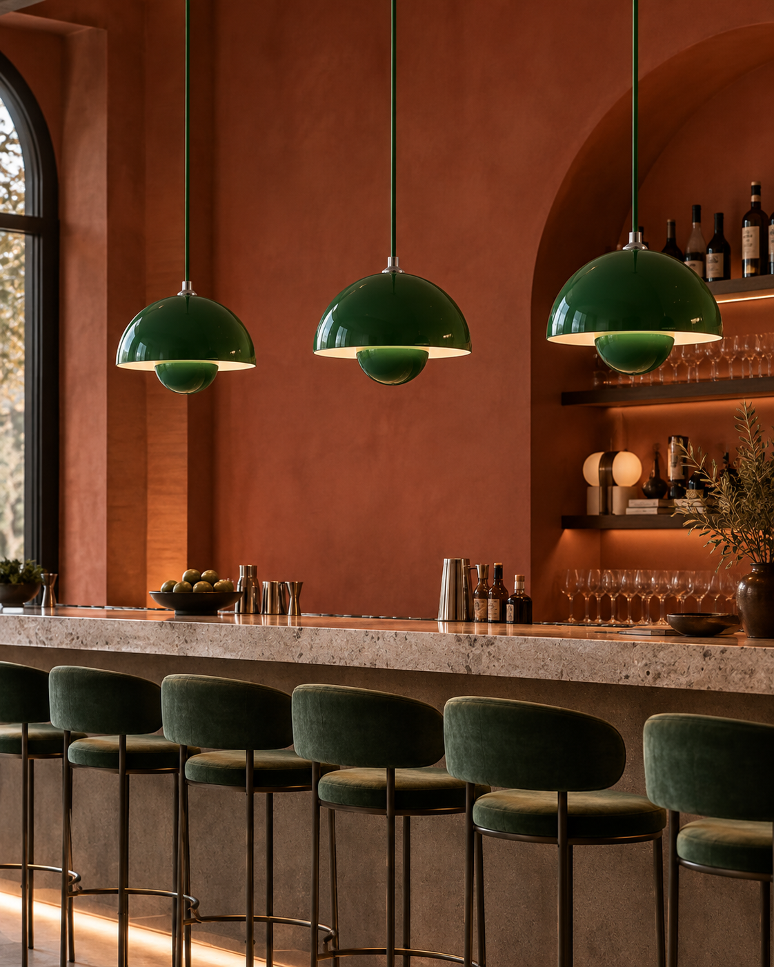 Gira | Glossy Dome Pendant Light