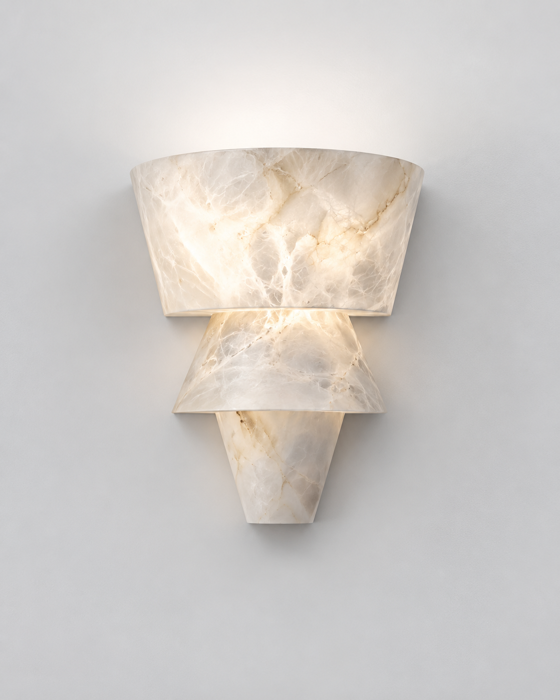 Albana | Sculptural Alabaster Wall Sconce