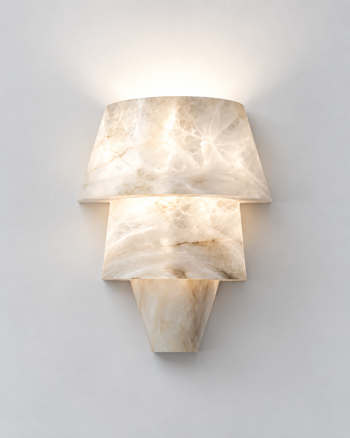 Albana | Sculptural Alabaster Wall Sconce