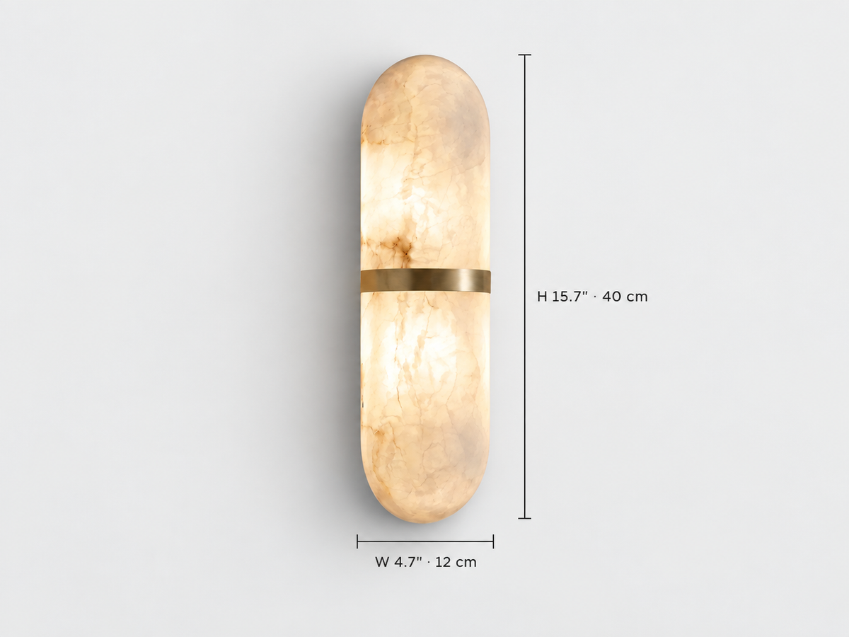 Alnea | Alabaster Wall Sconce