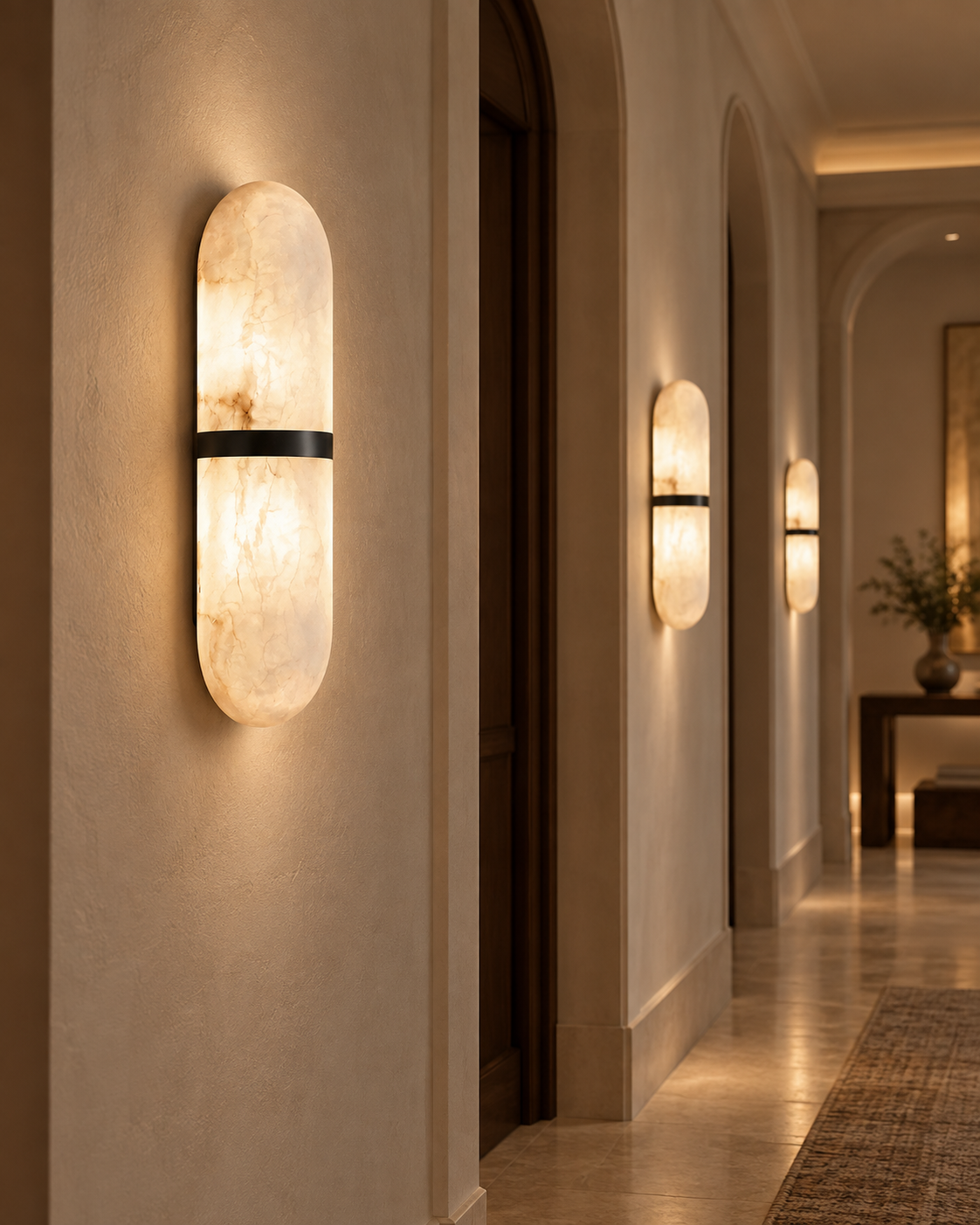 Alnea | Alabaster Wall Sconce