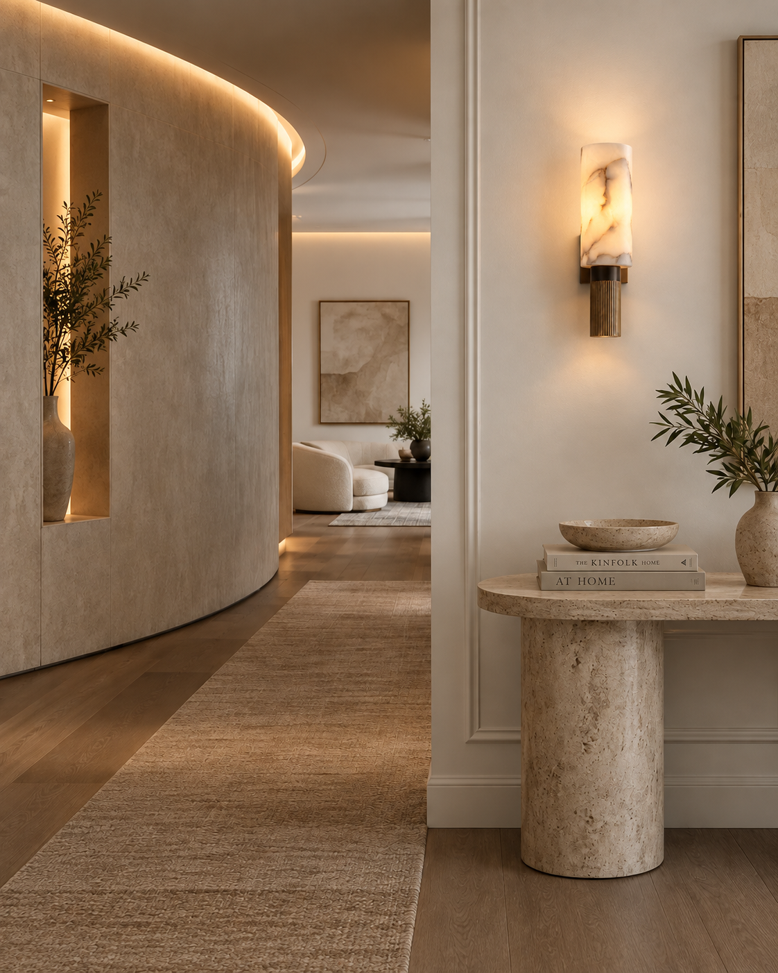 Albata | Alabaster Wall Sconce – Natural Alabaster