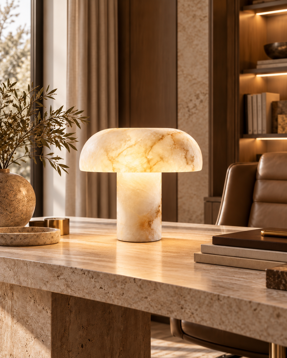 Nerina | Natural Alabaster Table Lamp