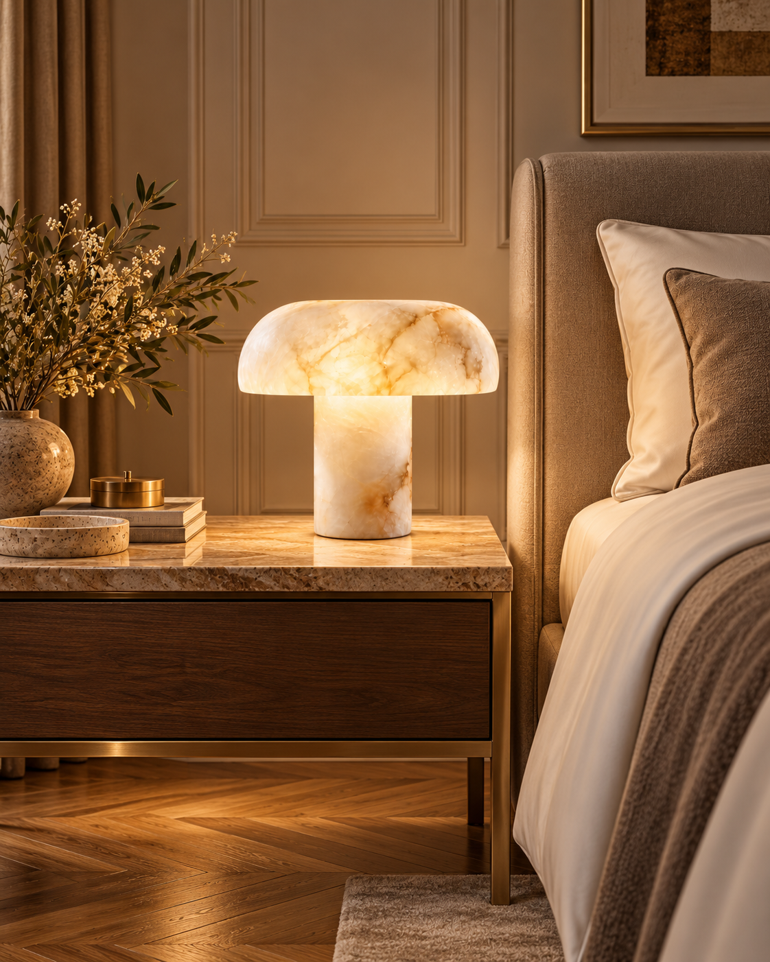 Nerina | Natural Alabaster Table Lamp