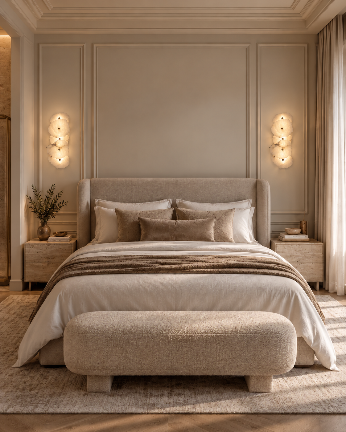 Solenne | Raw Alabaster Wall Sconce