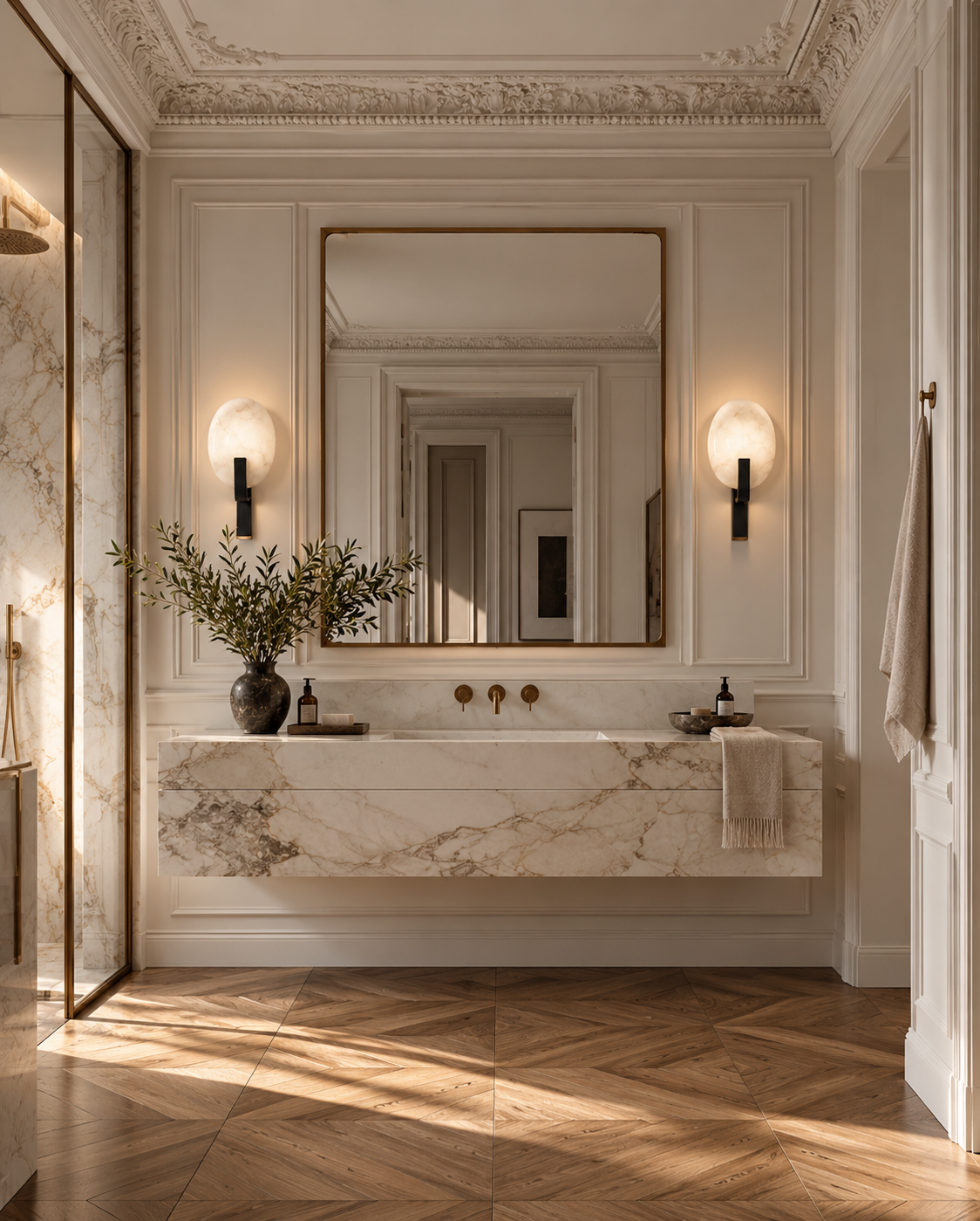 Natural Alabaster Wall Sconce | ELYRA