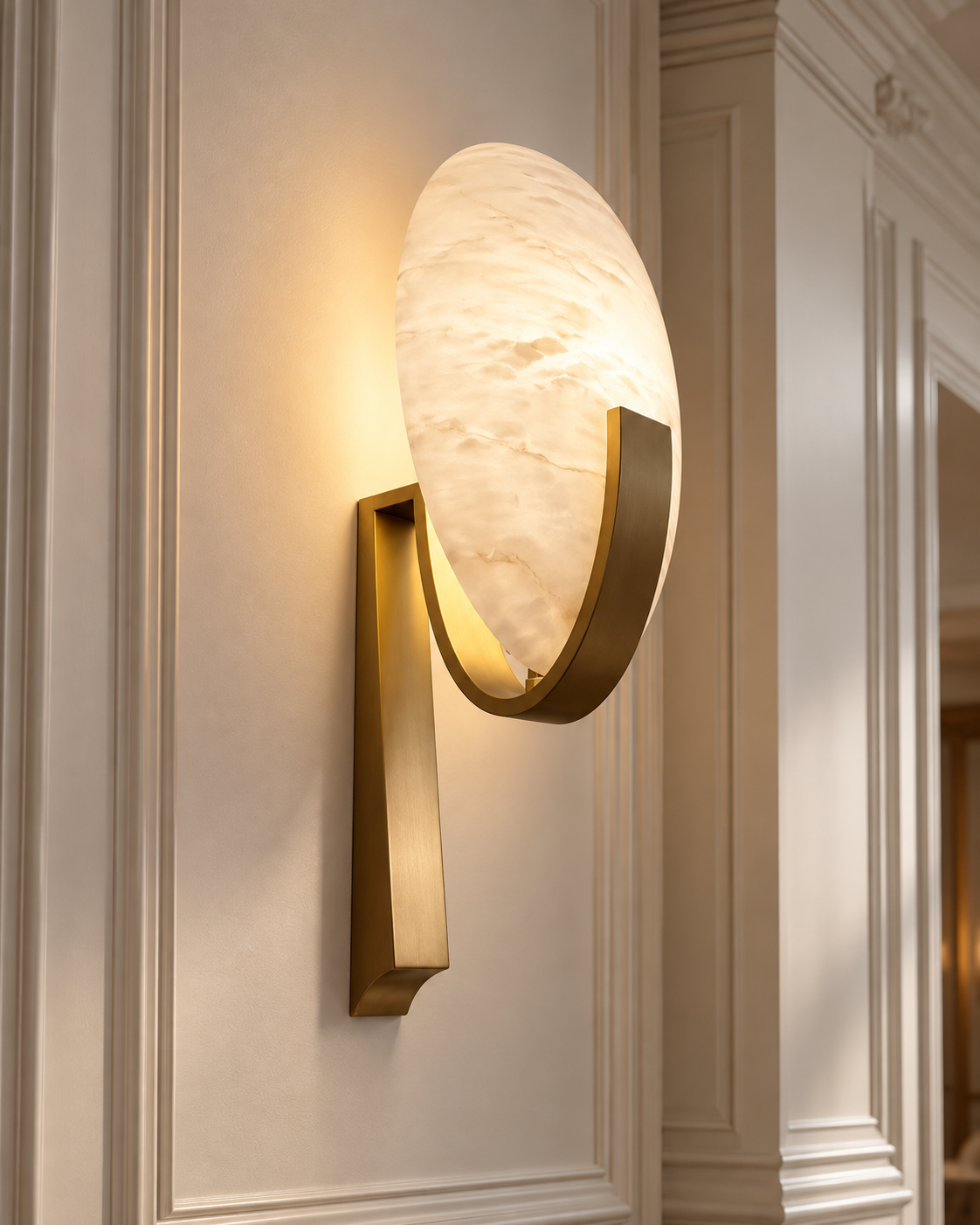 Natural Alabaster Wall Sconce | ELYRA