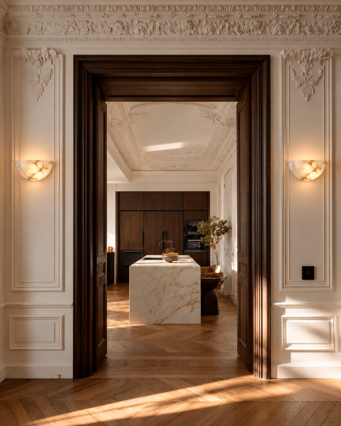 Natural Alabaster Wall Sconce | LUNEA