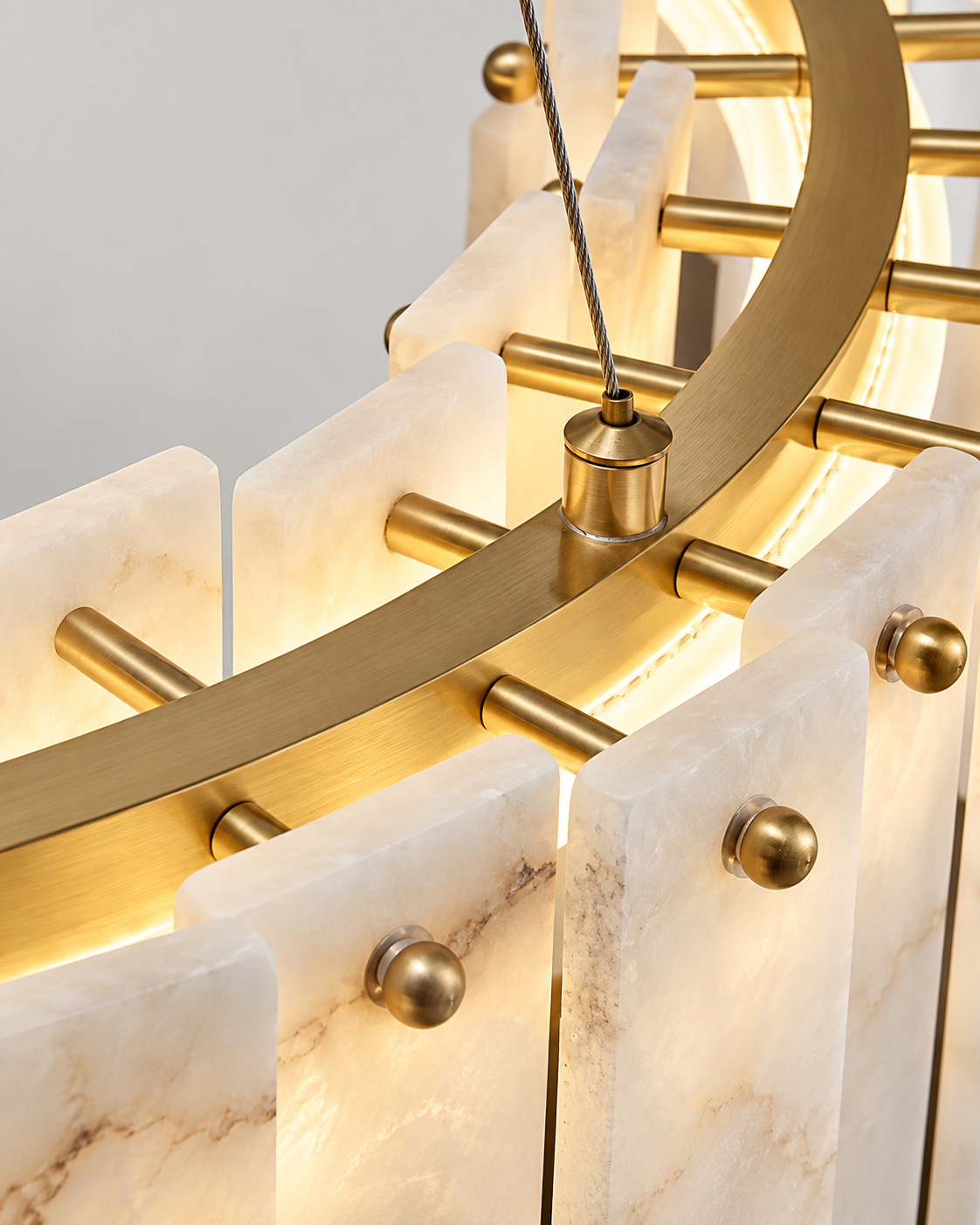 Sculptural Alabaster Chandelier | Aurevia