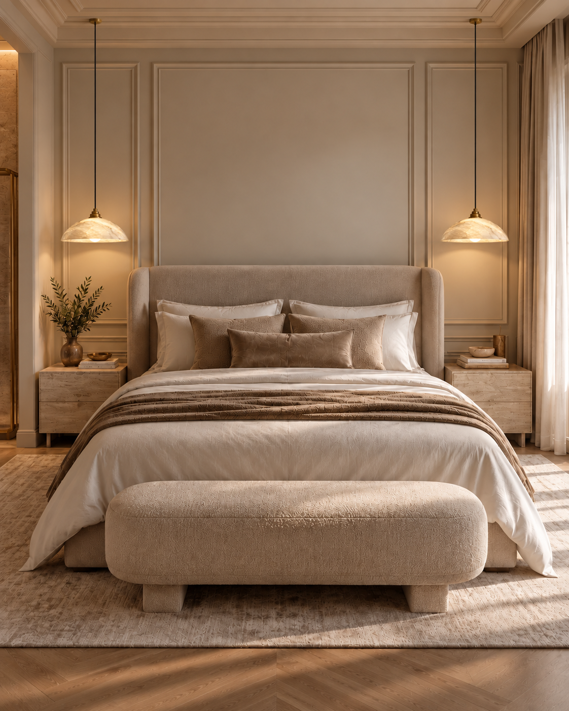Alabaster Dome Pendant Light | Celestine