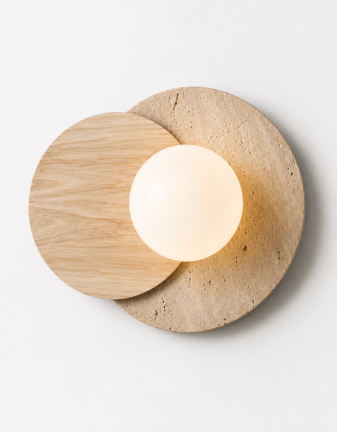 Luna | Travertine Wall Sconce