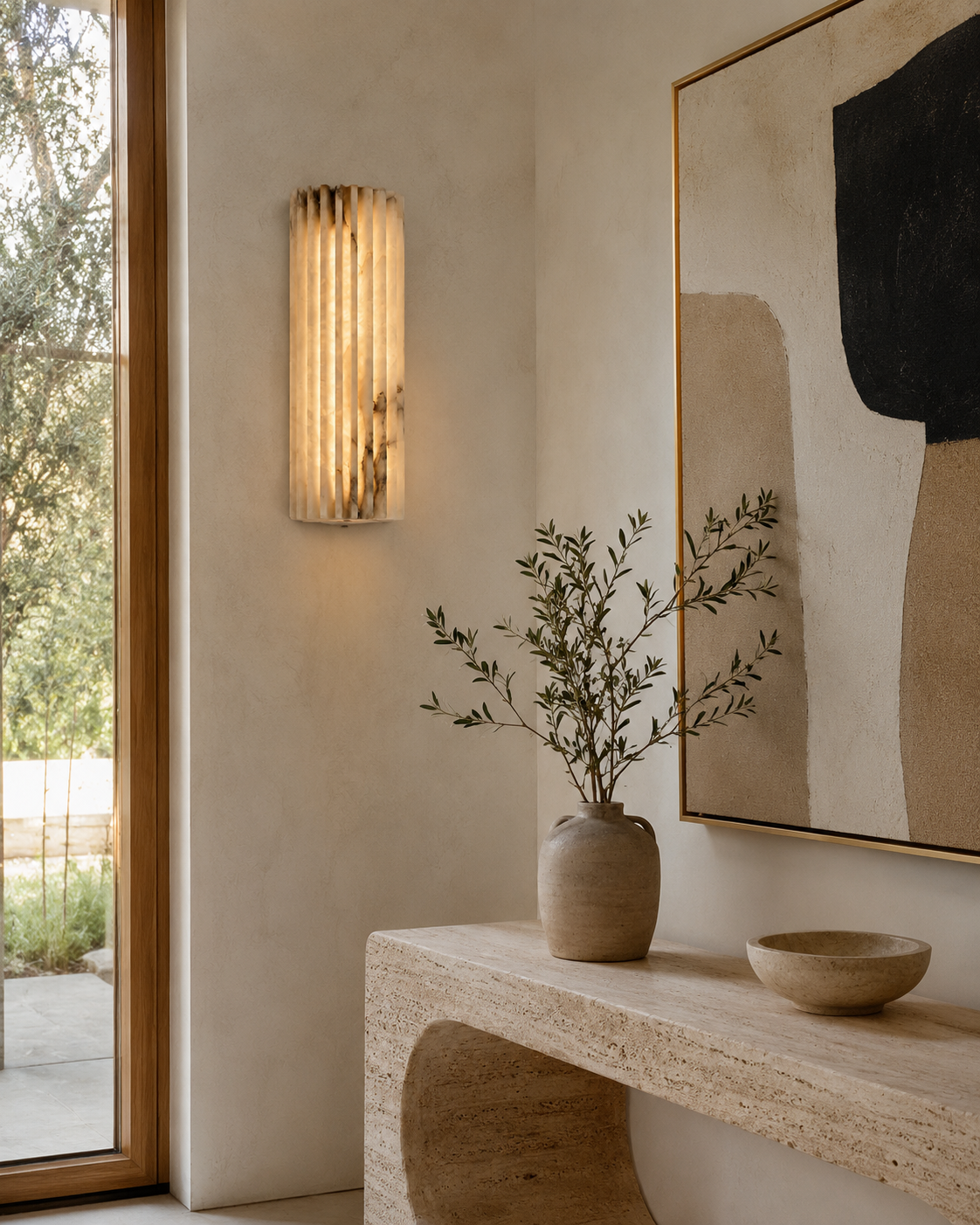The Alba | Alabaster Wall Sconce