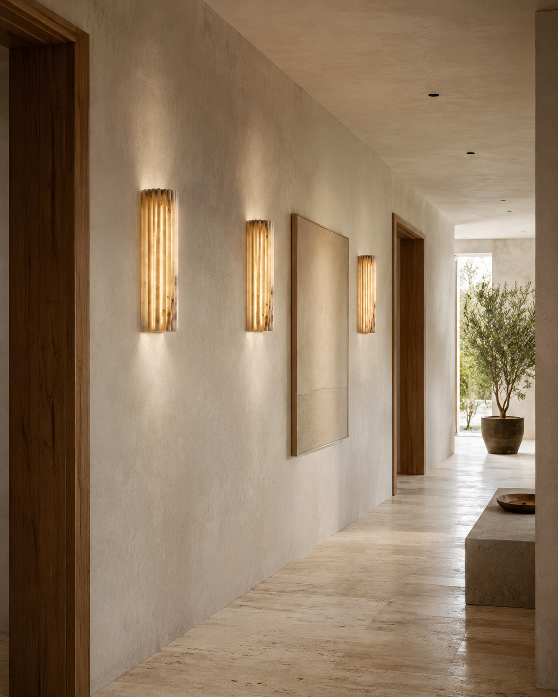 The Alba | Alabaster Wall Sconce