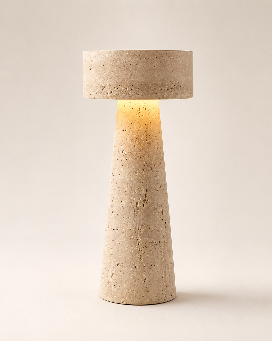 The Matera | Travertine Table Lamp