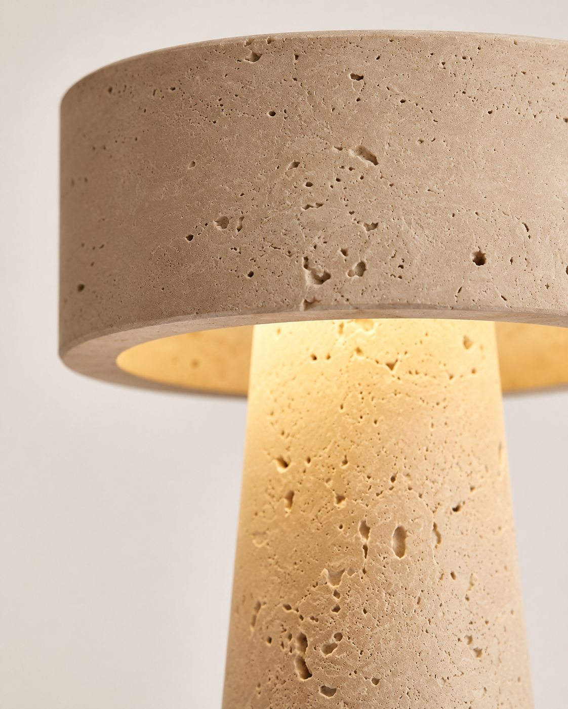 The Matera | Travertine Table Lamp