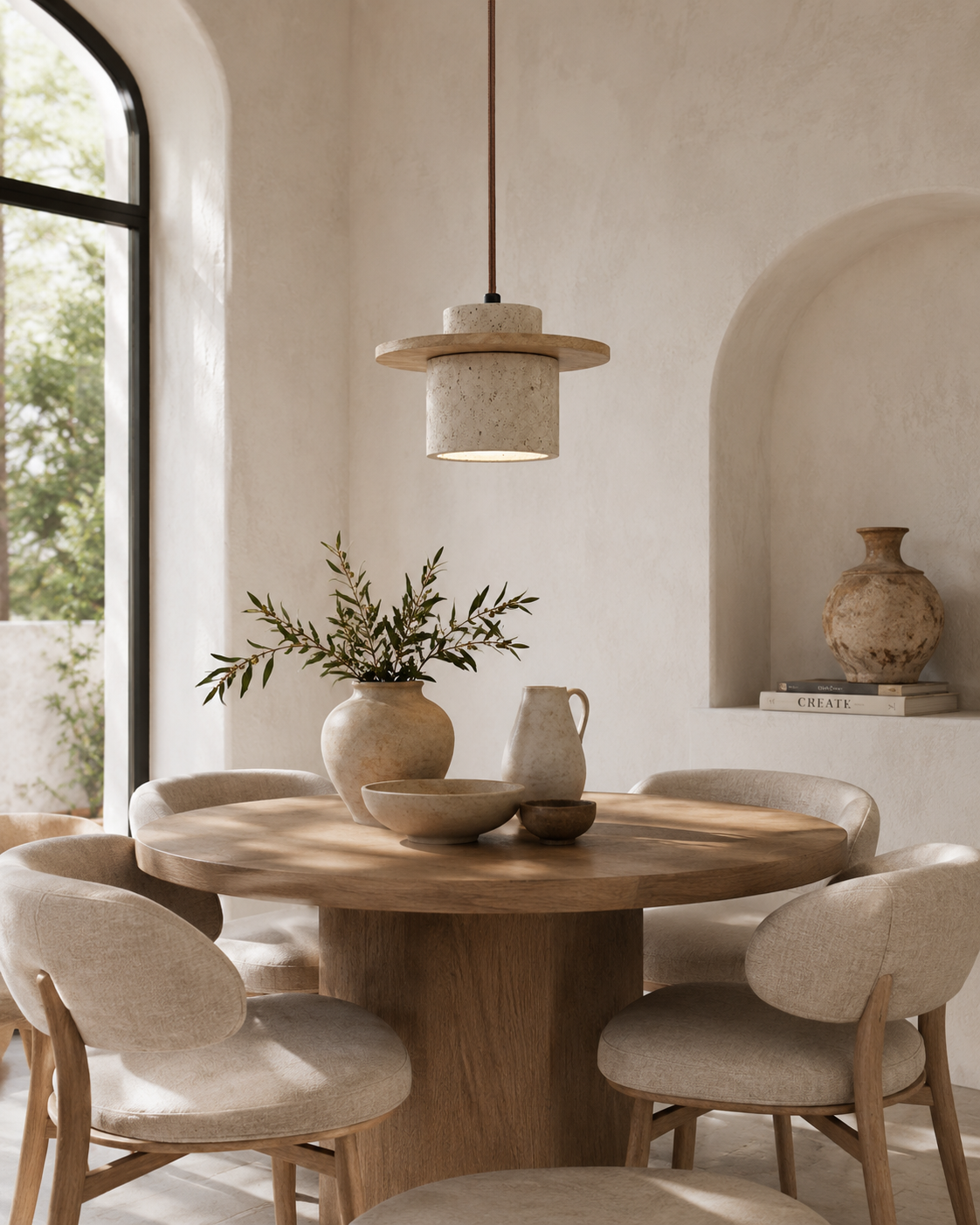The Sorrento | Travertine Pendant Light