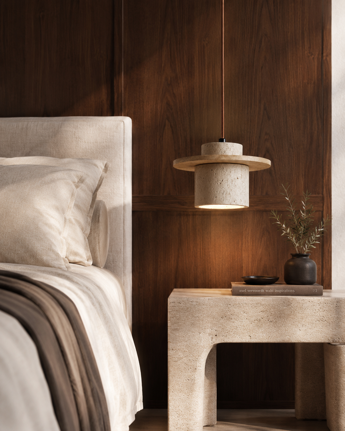 The Sorrento | Travertine Pendant Light