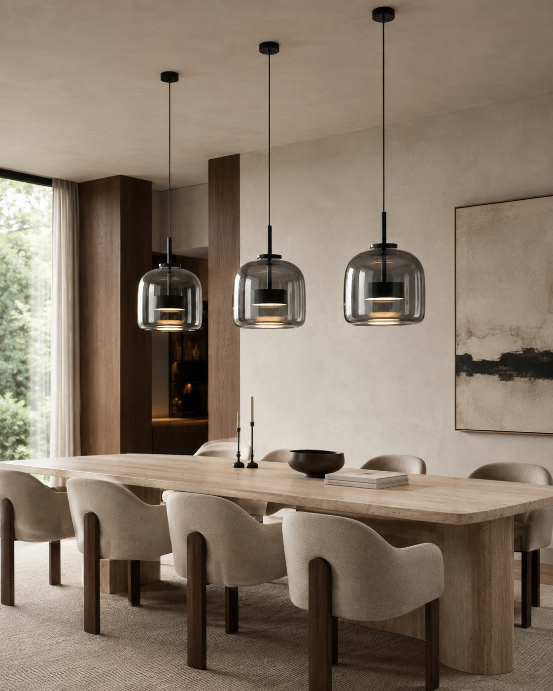 Aurelia | Amber Glass Pendant Light