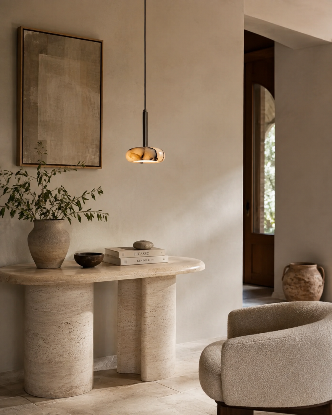 Solara | Marble Pendant Light