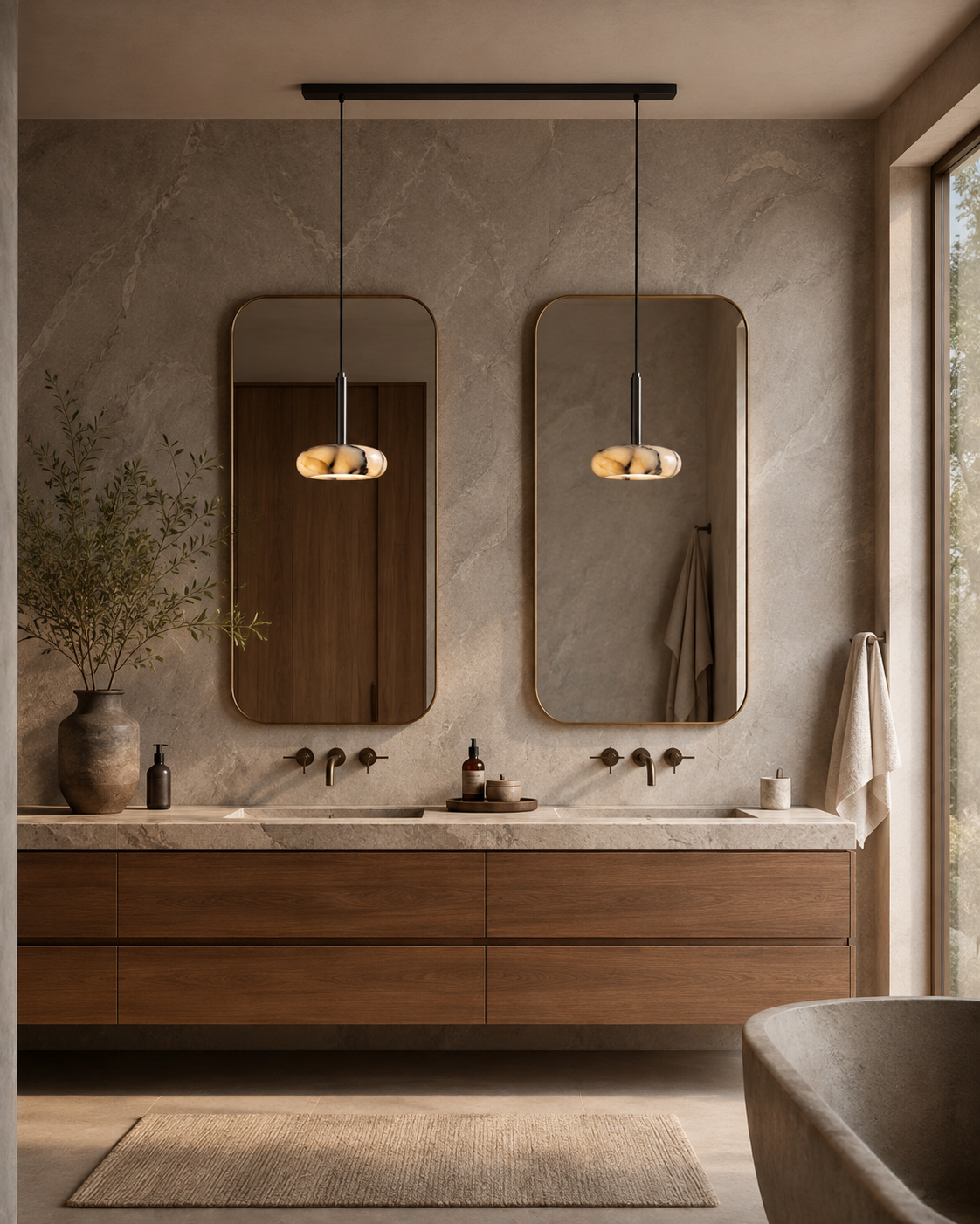 Solara | Marble Pendant Light