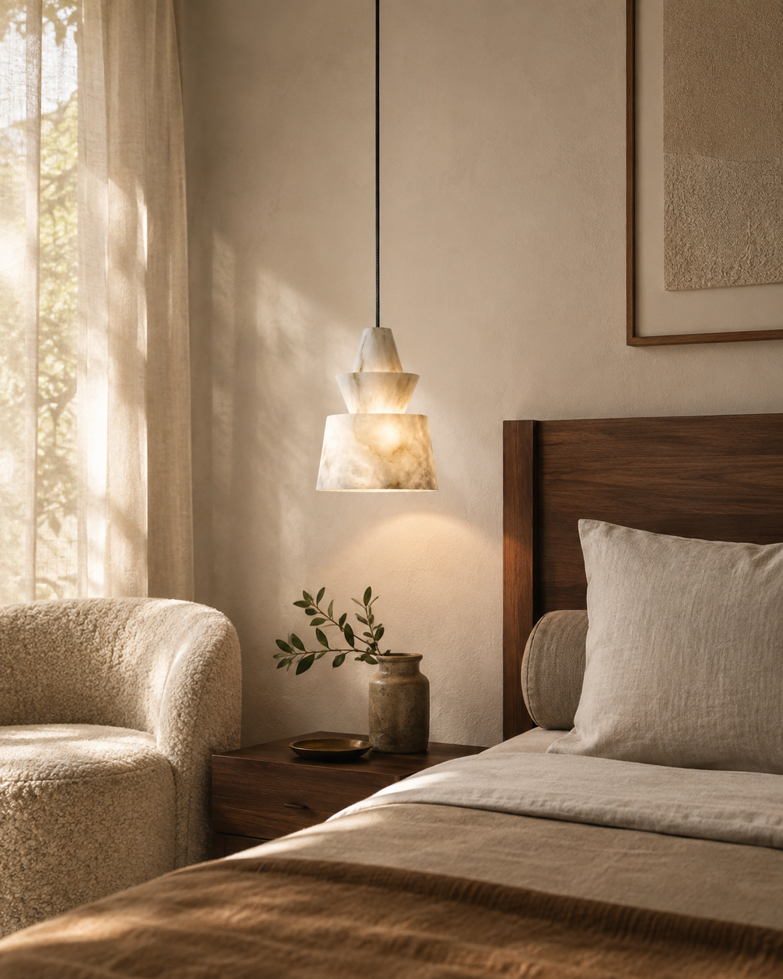 Siena | Alabaster Pendant Light