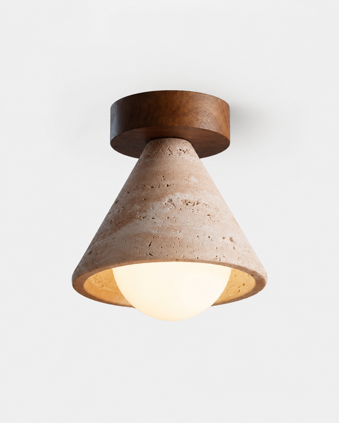 Noma | Travertine Ceiling Light