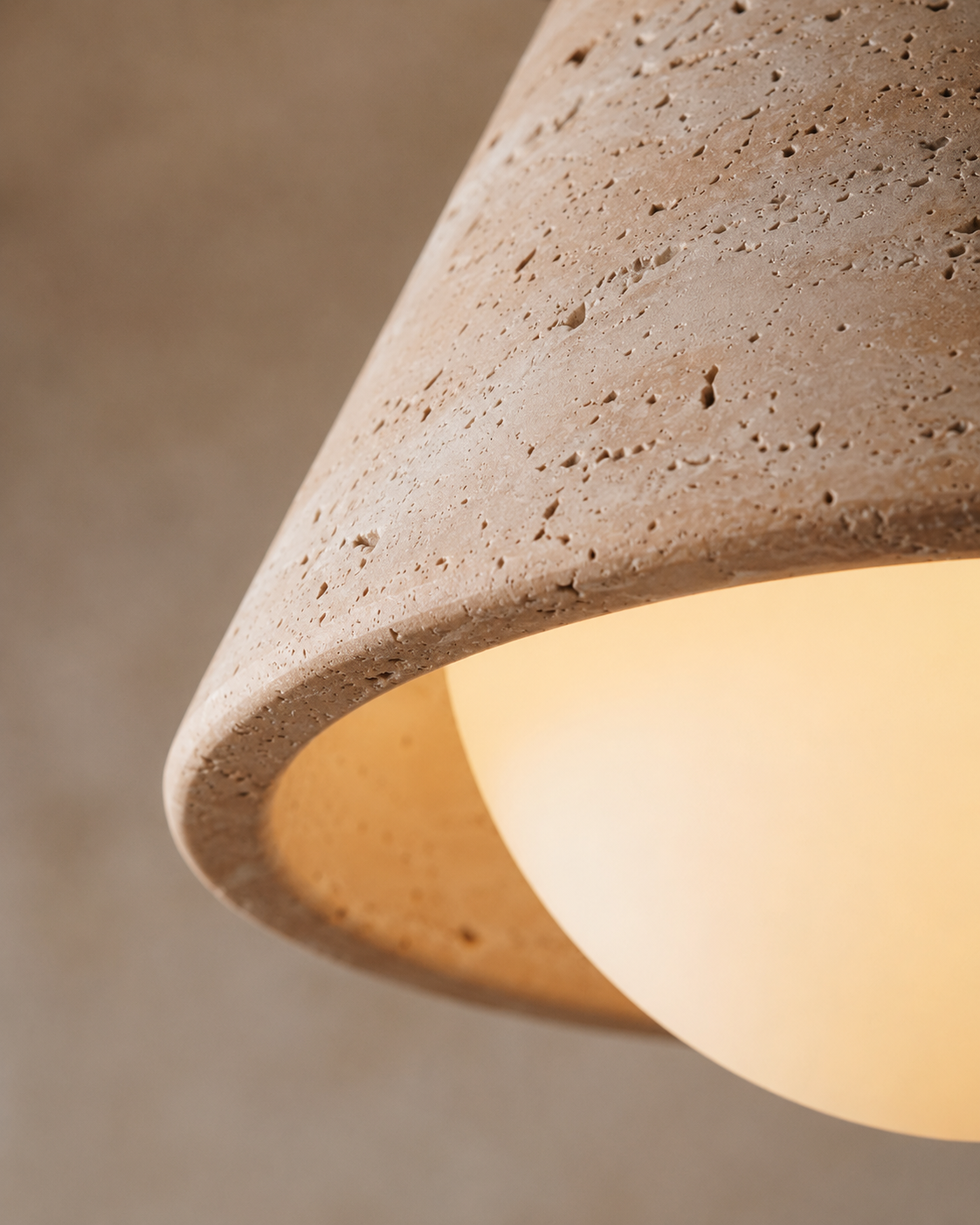 Noma | Travertine Ceiling Light