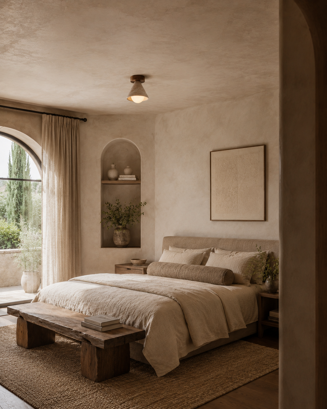 Noma | Travertine Ceiling Light
